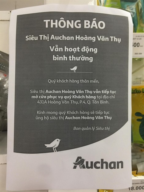 Auchan không giảm giá đồng loạt, người mua 'tưởng bở'!