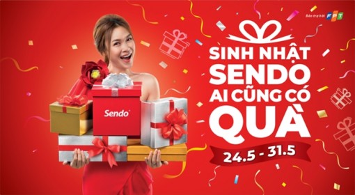 Sendo tung chương trình mua sắm lớn nhất năm mừng sinh nhật 7 tuổi