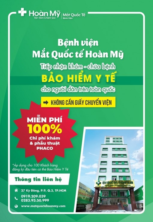 Bệnh viện Mắt Quốc tế Hoàn Mỹ phẫu thuật miễn phí cho người đục thủy tinh thể