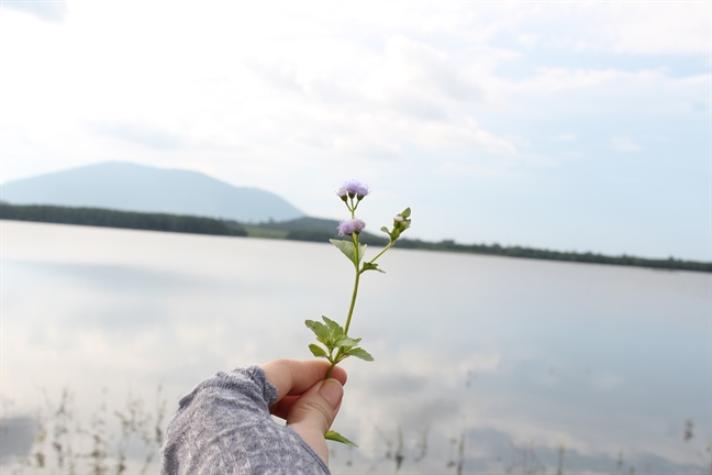 Den ho nui Le ngam hoang hon va an tep hap xuc banh trang