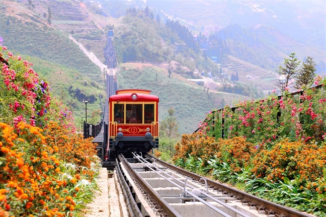 Den he lai len: Du khach do ve Fansipan tan huong tiet troi thu