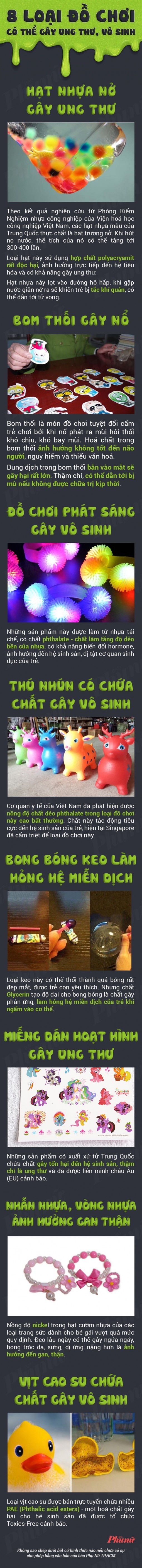 8 loại đồ chơi có thể gây ung thư cho trẻ