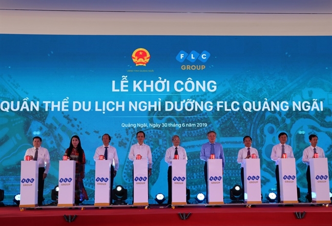 Chua khoi cong, FLC Quang Ngai da ram ro rao nhan dat coc du an