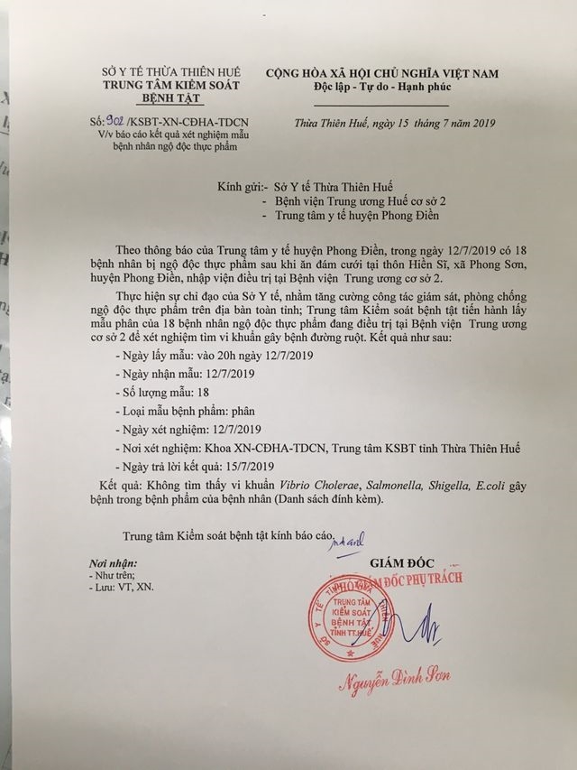 Vi khuan tu cau trong mon xoi o dam cuoi khien 64 nguoi bi ngo doc