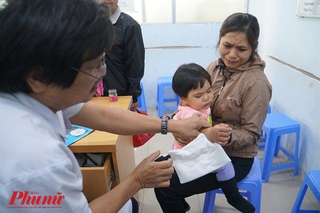 Ben trong khu dieu tri nhieu sac mau cua Benh vien Nhi Dong 1 vua dua vao su dung