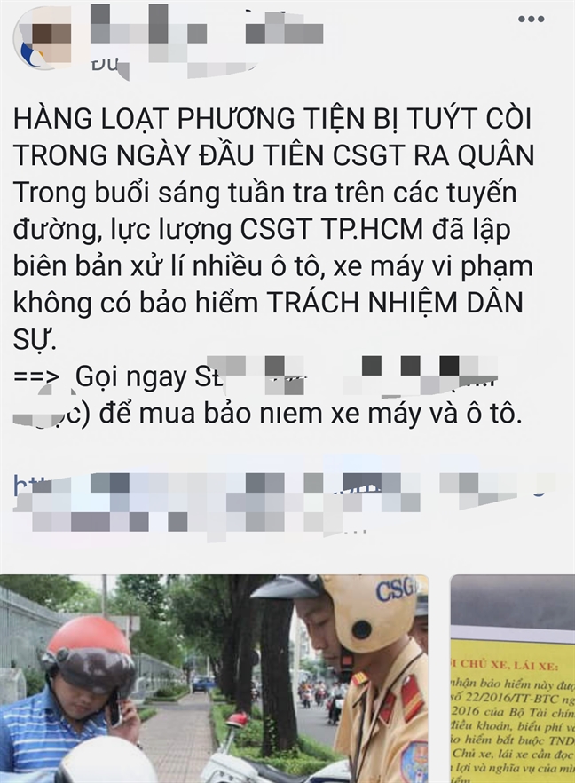 Ram ro mua bao hiem xe trong dot tong kiem tra: Coi chung bi lua!