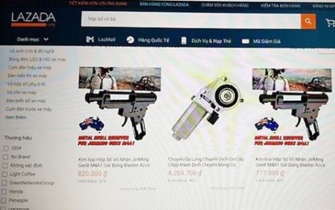 Lazada đã bán nhiều thiết bị lắp ráp súng ra thị trường