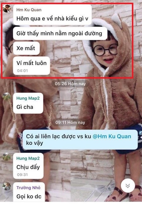 Cai chet bi an cua 1 thanh nien voi dong tin nhan cuoi cung