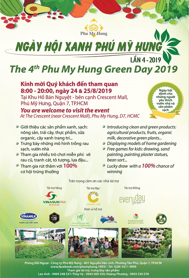 Ngay hoi xanh Phu My Hung lan 4 - 2019