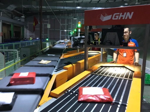 GHN khai trương 'Hệ thống phân loại hàng hoàn toàn tự động với năng suất 30.000 đơn hàng/ giờ'