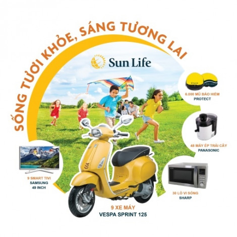 Sun Life tung chương trình khuyến mãi ‘Sống tươi khỏe, Sáng tương lai’ nhằm tri ân khách hàng