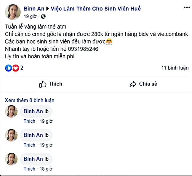 Ham 'mo the ATM duoc tang tien', coi chung  tro thanh toi pham