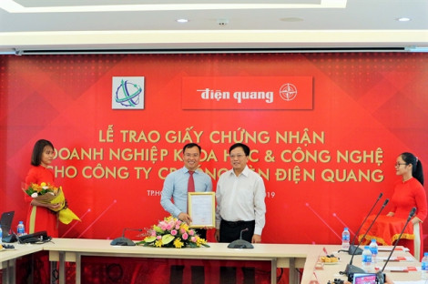 Điện Quang được cấp giấy chứng nhận Doanh nghiệp khoa học và công nghệ