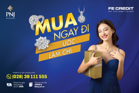 Mua trang sức vàng, trả góp dễ dàng cùng FE CREDIT