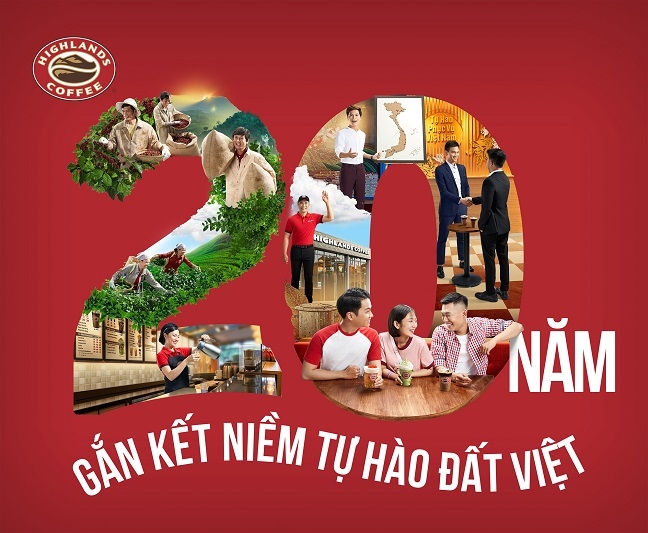 Highlands Coffee cong bo chien dich ‘20 nam - Gan ket niem tu hao dat Viet’