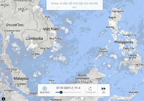 Bản đồ thời tiết weather.com gỡ ‘đường lưỡi bò’ phi pháp của Trung Quốc