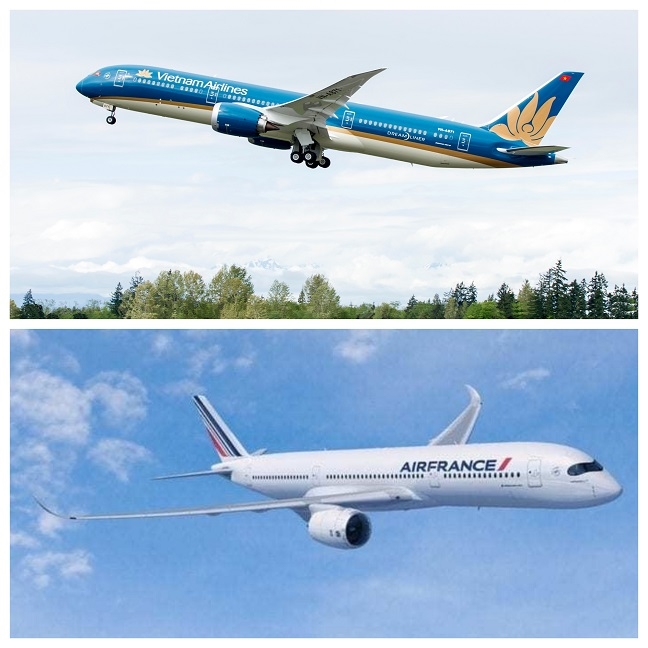 Lien doanh Vietnam Airlines va Air France dat hon nua trieu luot hanh khach