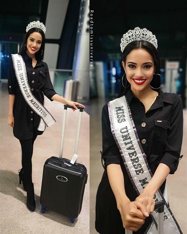 Thoi trang san bay sanh dieu cac dai dien tham du 'Miss Universe 2019'