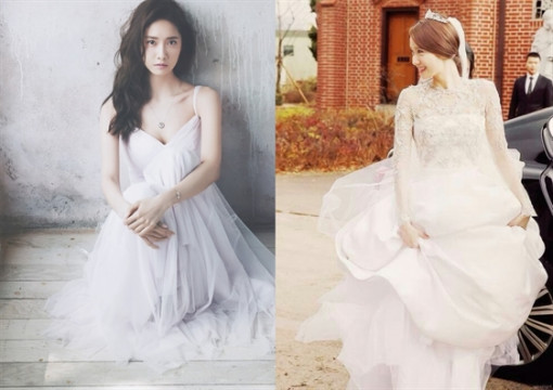 Mỹ nhân Hàn đẹp mê mẩn khi diện váy cưới