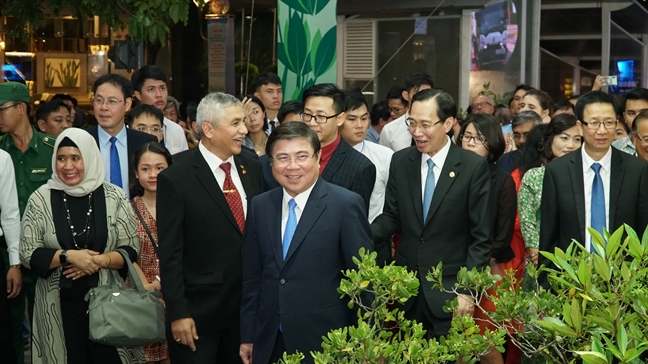 Don ca tai tu Nam bo hut khach tai duong di bo Nguyen Hue