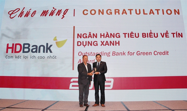 HDBank nhan giai ‘Ngan hang tieu bieu ve tin dung xanh’