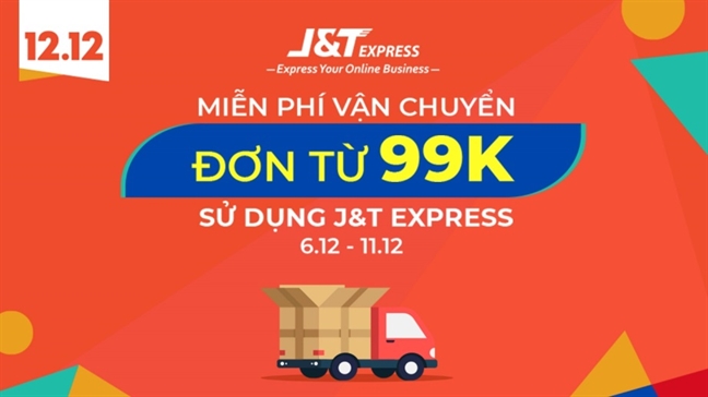 J&T Express mien phi van chuyen cho don hang tu 99.000d