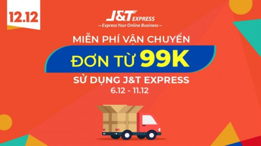 J&T Express miễn phí vận chuyển cho đơn hàng từ 99.000đ