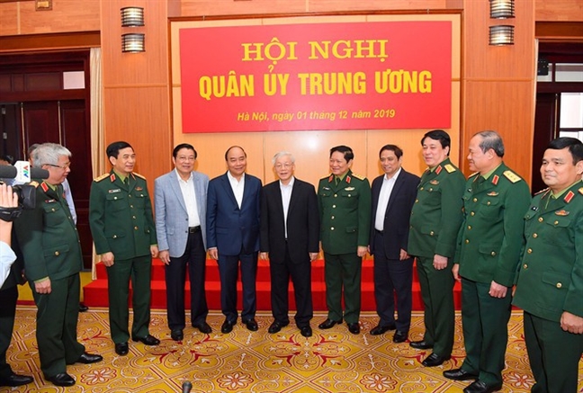 Tong bi thu, Chu tich nuoc Nguyen Phu Trong: Kien quyet dau tranh lam that bai am muu 'phi chinh tri hoa' quan doi