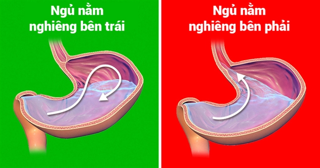 Vi sao khi ngu chung ta khong nen nam nghieng ve ben phai?