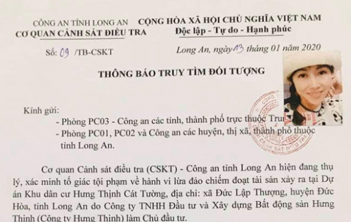 Cơ quan CSĐT phát văn bản truy tìm 4 lãnh đạo dự án Hưng Thịnh Cát Tường vì bán dự án 'ma'