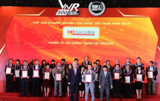 Công ty tài chính HD SAISON 5 lần lọt Top 500 doanh nghiệp lớn nhất Việt Nam, tăng vốn điều lệ lên 2.000 tỷ đồng