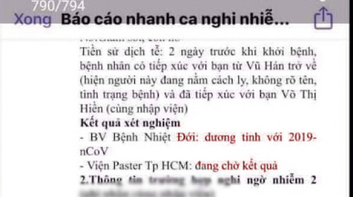 TPHCM có ca dương tính giả, y tế dự phòng không hiểu vì sao thông tin nội bộ lọt ra ngoài