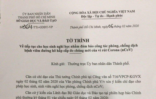 TP.HCM: Sở GD-ĐT đề xuất cho học sinh kéo dài thời gian nghỉ đến 16/2