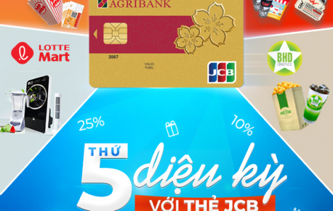 Thứ 5 diệu kỳ với thẻ Agribank JCB