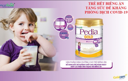 Hãy cùng Wincofood Pedia Gold bổ sung dinh dưỡng cho trẻ biếng ăn tăng cường sức đề kháng phòng dịch Covid-19