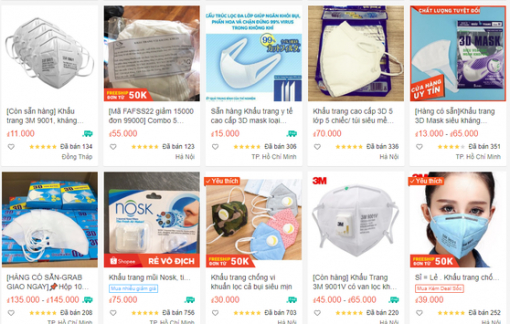 Sendo, Shopee, Lazada, Tiki… phải gỡ hàng loạt gian hàng vì lợi dụng COVID-19 bán hàng 'chặt chém'