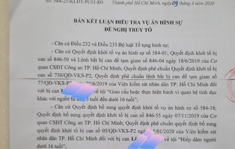 TPHCM: Đề nghị truy tố gã đàn ông hiếp dâm cháu vợ 13 tuổi