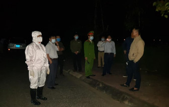 Lập chốt đón lõng xe khách chở 1 người về từ vùng dịch