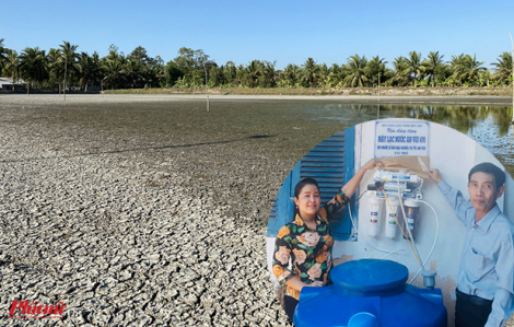 Đại Nghĩa tặng máy lọc nước, Phi Nhung hỗ trợ tiền cho người dân miền Tây chống hạn mặn