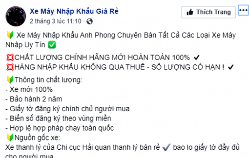 Mua xe cũ, đụng giấy tờ giả