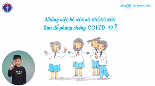 Video hướng dẫn cha mẹ giúp bé phòng tránh bệnh COVID-19