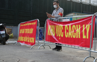 Gỡ bỏ cách ly với khu phố Trúc Bạch