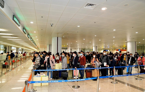 Cảng hàng không Nội Bài sẽ đón 2.585 khách trong hôm nay
