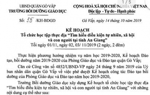 Trường Bồi dưỡng giáo dục quận Gò Vấp liên tiếp tổ chức học tập thực địa: Đi nhiều, học được bao nhiêu?