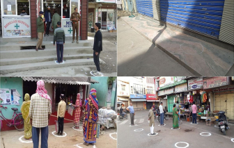 Ấn Độ: Hàng rau lề đường cũng phải vẽ ô an toàn