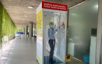 UBND quận 12 đặt máy khử khuẩn toàn thân cho người dân đến liên hệ công tác
