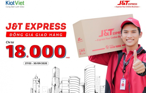 J&T Express đồng giá giao hàng chỉ từ 18.000 đồng trên KiotViet