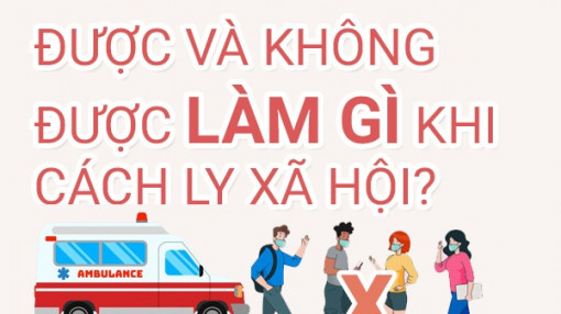 Được và không được làm gì khi cách ly xã hội?