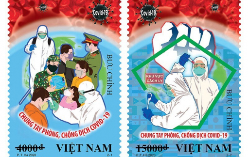 Phát hành bộ tem “Chung tay phòng, chống dịch COVID-19”