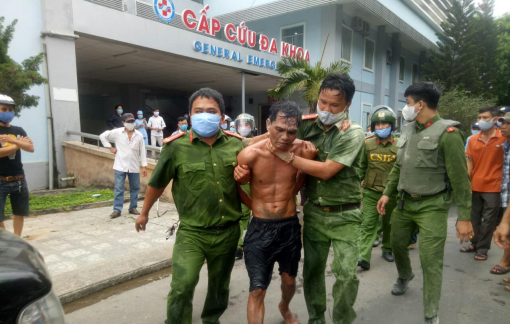 Bắt đối tượng mang xăng phóng hỏa Bệnh viện đa khoa tỉnh Quảng Ngãi